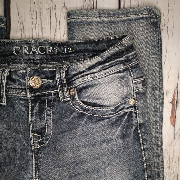 🔥Grace in LA Light Wash Jeans Size 12 Girls🔥 - Picture 4 of 8